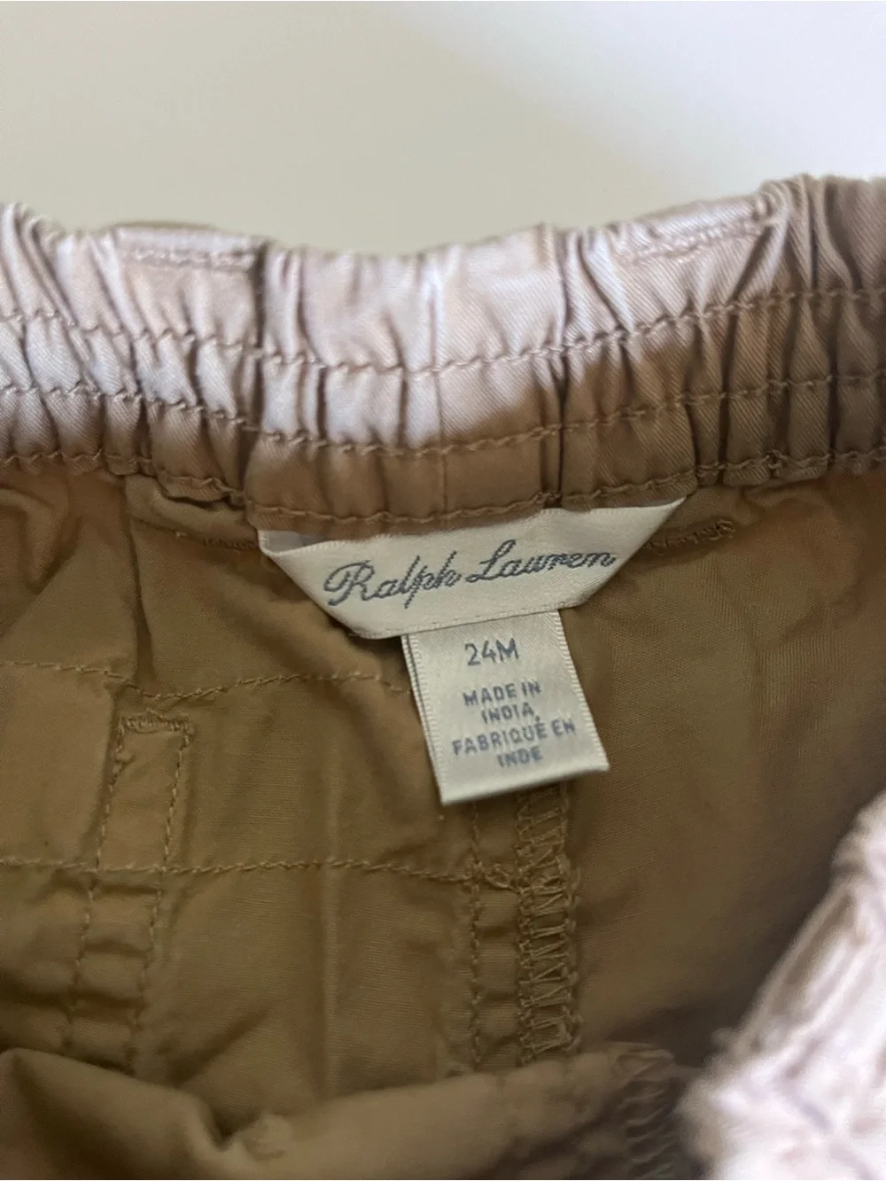 Ralph Lauren Kids Drawstring Khaki Cargo Short